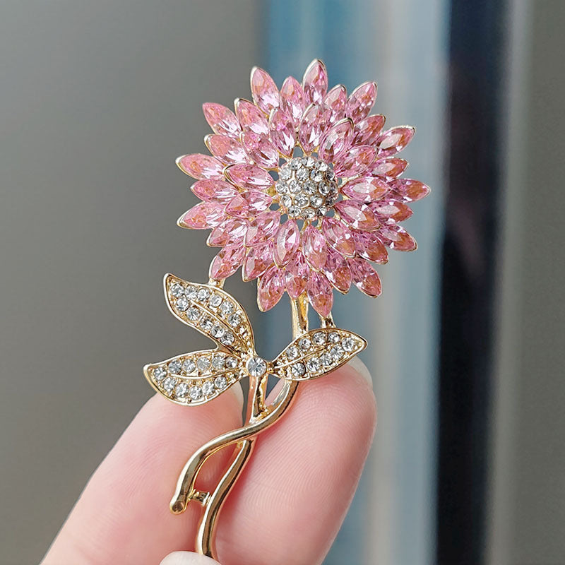 Sunflower Brooch Three-dimensional Exquisite Sunflower Safety Pin