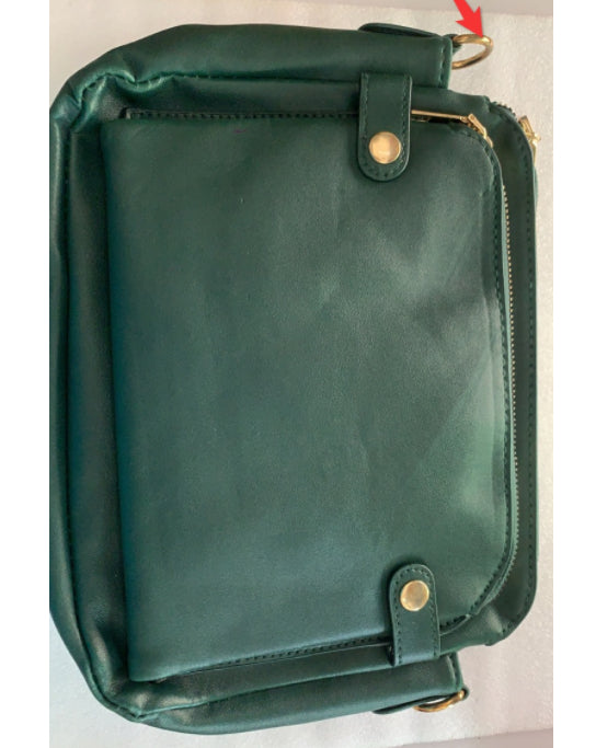 European And American Retro Three-layer Leather Messenger Bag