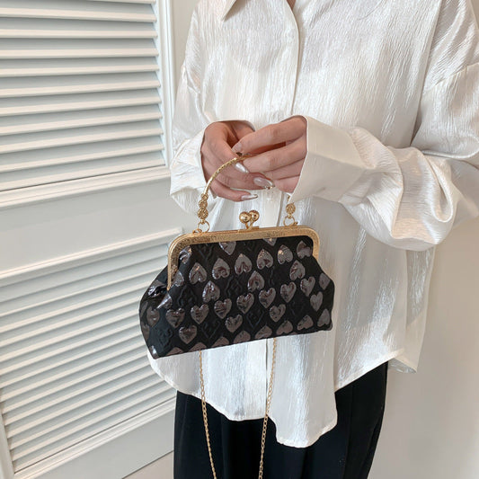 All-match Love Hand-held Crossbody Small Square Bag