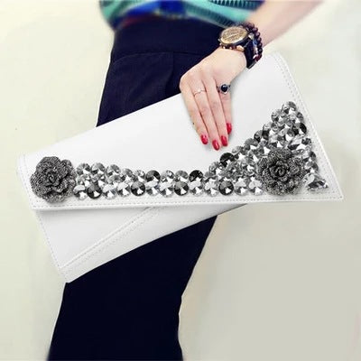 Rhinestone Crossbody Clutch Envelope Small Bag