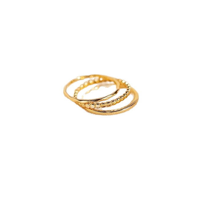 Plain Band Set Minimalist Slim Ring