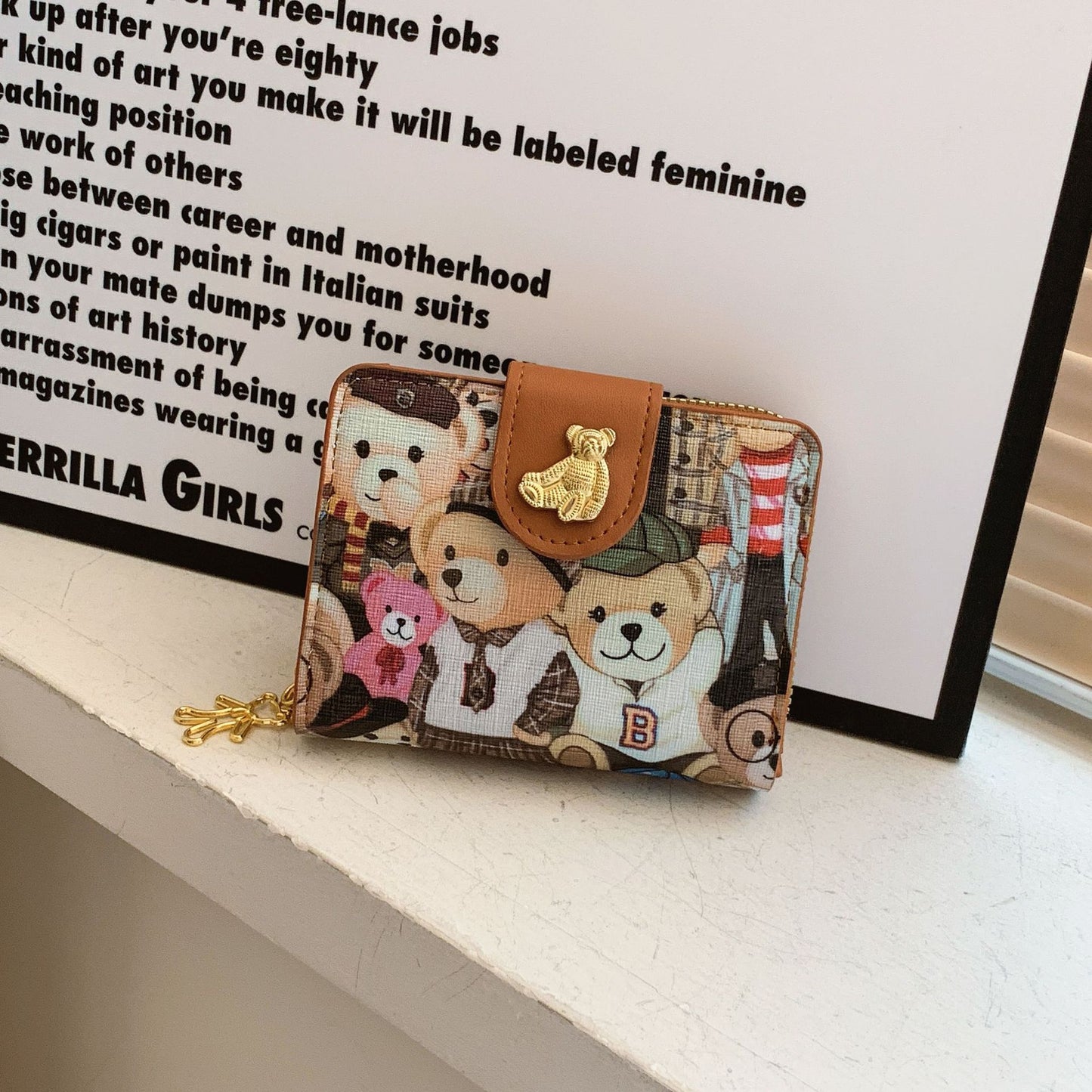 Large Capacity Cartoon Cute Multi-function Cash And Card
