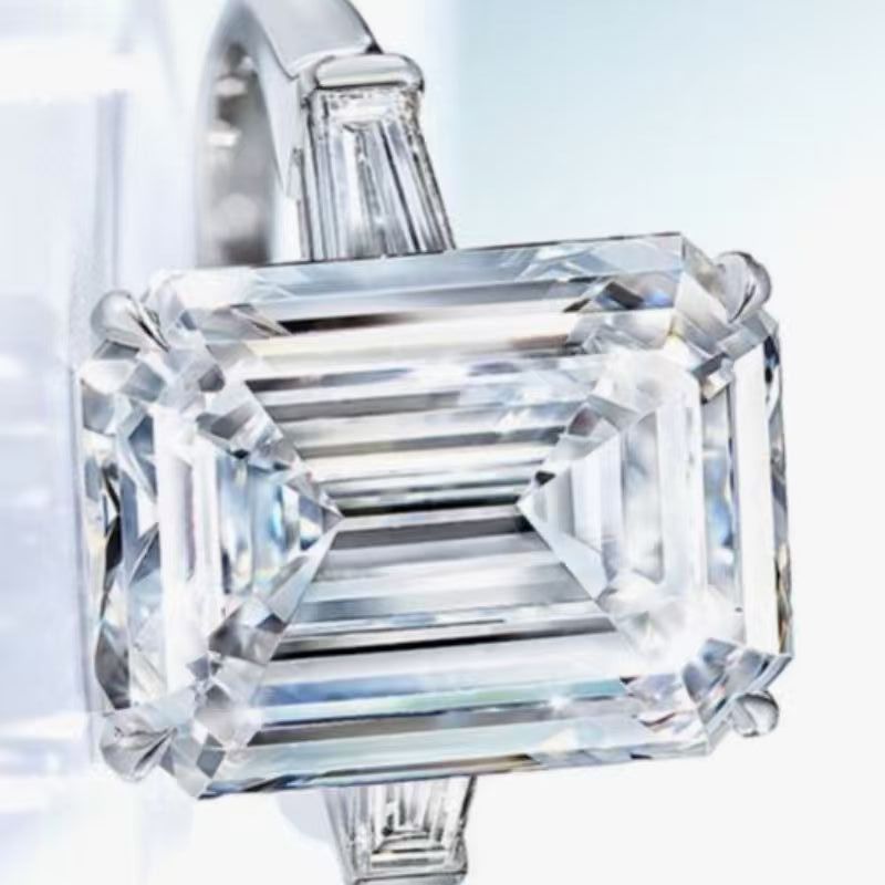 Large Rectangular Zircon Women's Ring