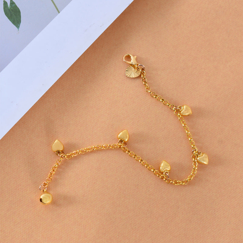 New Simple And Versatile Women Heart Charms Bracelet Women & Teen Girls Jewelry Fashion Jewelry