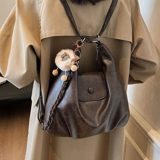 Retro Large Capacity Bag Women's Shoulder Tote Bag