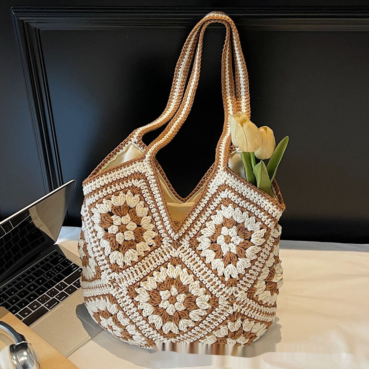 Ethnic Style Retro Large Capacity Hand-woven Tote Bag