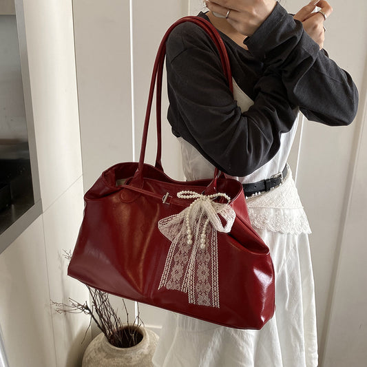 Large Capacity Commuter Tote Shoulder Bag