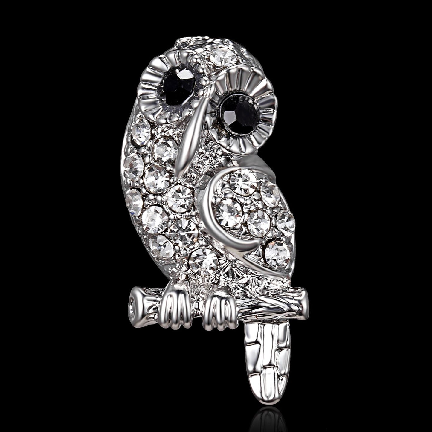 Fashion  Owl Crystal Rhinestones Brooches Antique Brooch