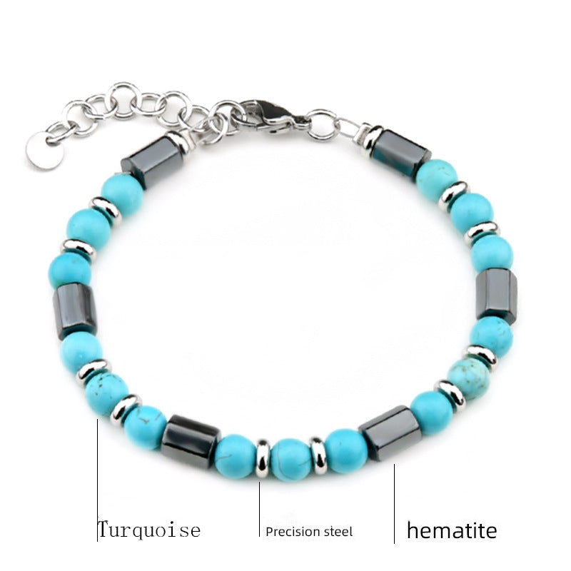 Stainless Steel Tiger Eye Bead Bracelet