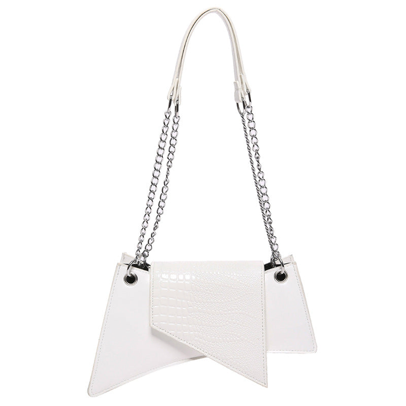 Stone Pattern Patent Leather Glossy New Square Pouch Women