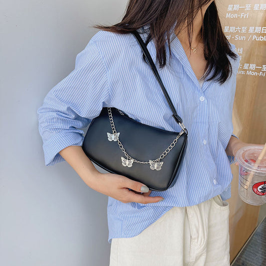 Fashion Butterfly Chain Underarm Bag All-match One-shoulder Crossboby Bag