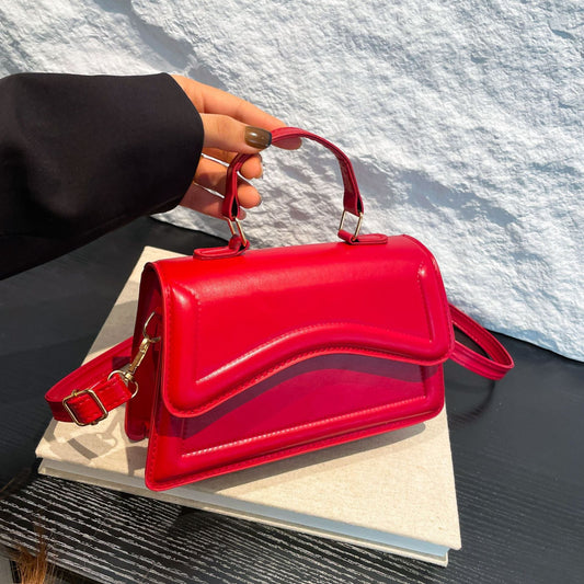 Colorful Shoulder Messenger Bag Stylish Good Texture Solid Color Women's