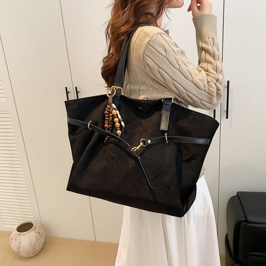 New Retro Fashion Large Capacity Shoulder Bag Women