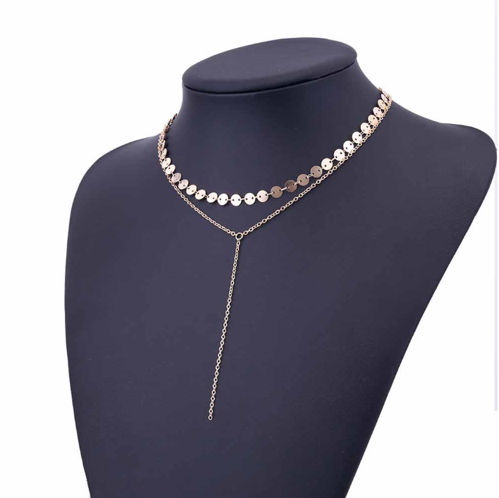 Tattoo Coin Choker One Layer Three Layers Lariat Y Chokers Rhinestone Crystal Necklace