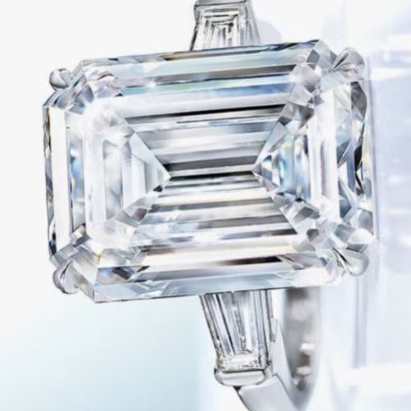 Large Rectangular Zircon Women's Ring
