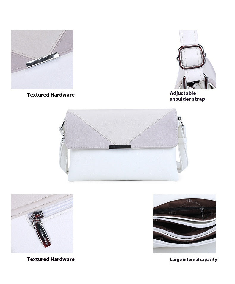 Contrast Color Small Square Box Fashion Shoulder Bag