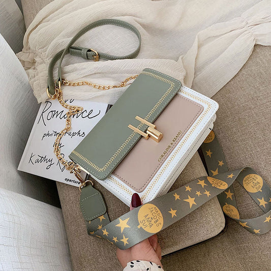 Niche Ins Internet Celebrity Women's Wide Strap Crossbody Bag