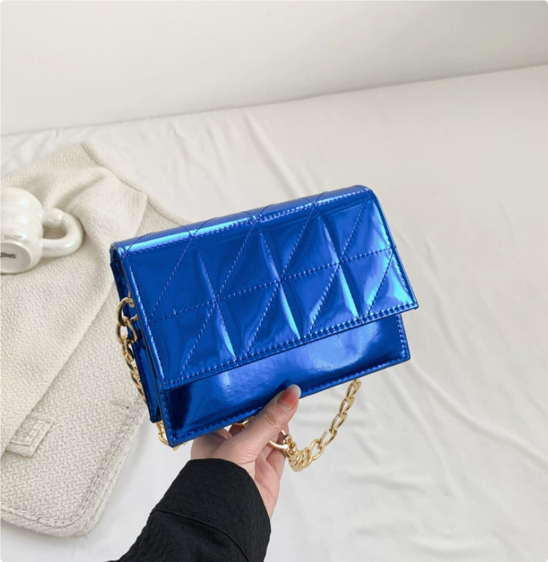 Solid Color Simple Chain Shoulder Bag