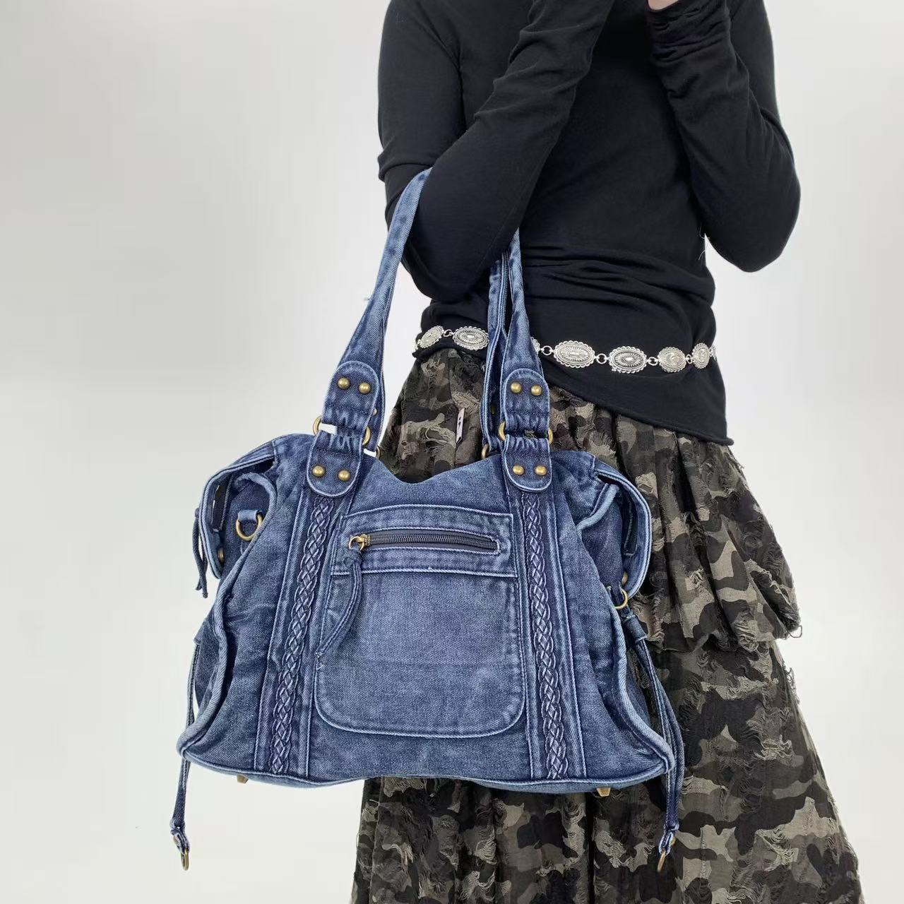 Women's Soft Leather Vintage Tote Bag Shoulder Messenger Bag