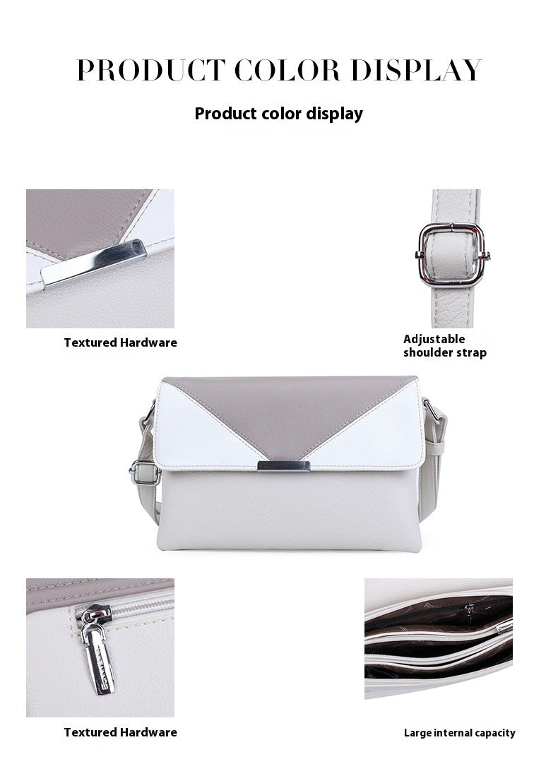 Contrast Color Small Square Box Fashion Shoulder Bag