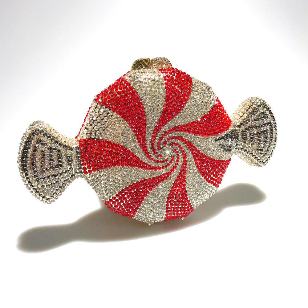 Women's Diamond Candy Shape Crystal Diamond Clutch