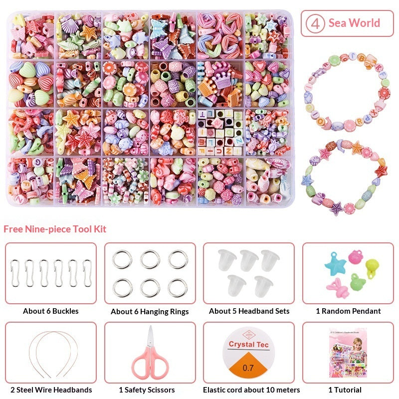 Children's Handmade Beading Puzzle Toy Set