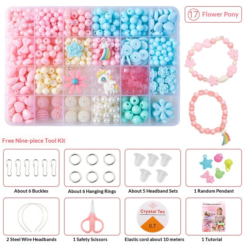 Children's Handmade Beading Puzzle Toy Set