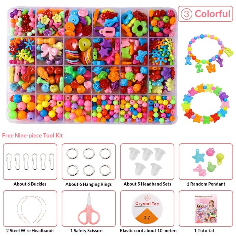 Children's Handmade Beading Puzzle Toy Set