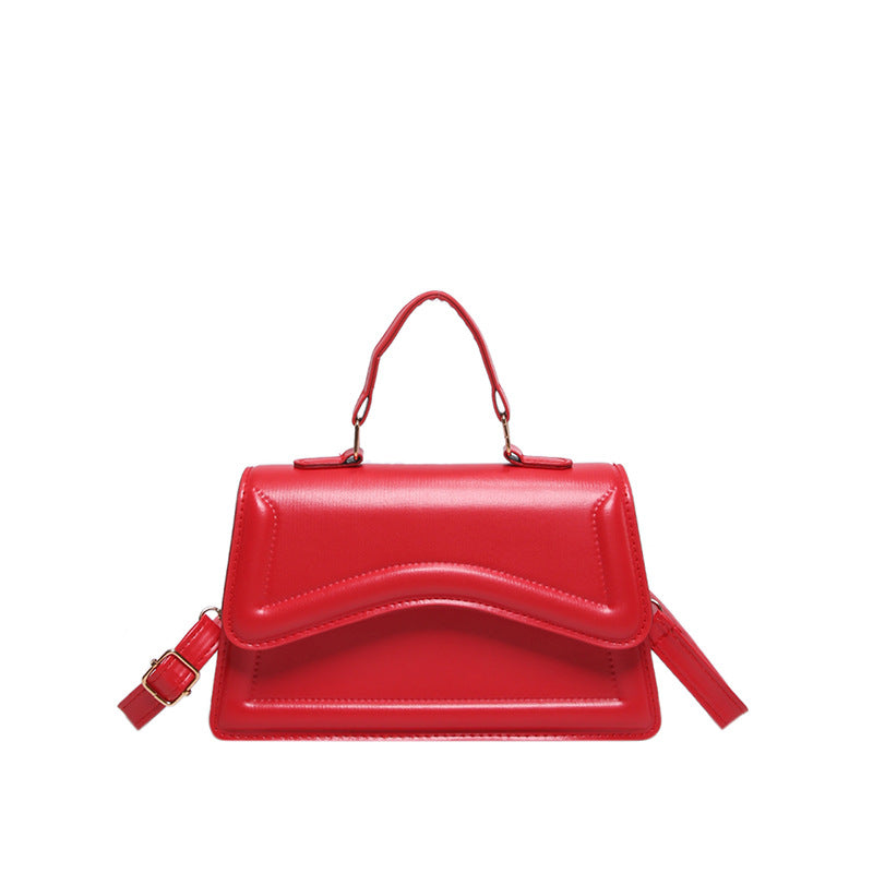 Colorful Shoulder Messenger Bag Stylish Good Texture Solid Color Women's