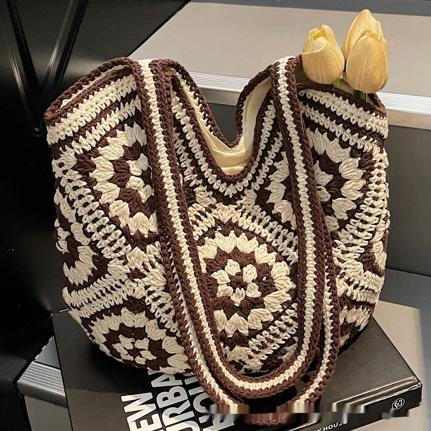 Ethnic Style Retro Large Capacity Hand-woven Tote Bag